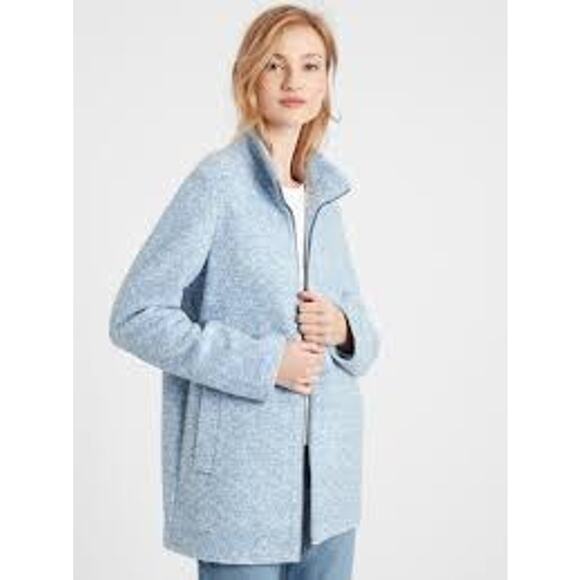 Banana Republic Factory Jackets & Blazers - Banana Republic Factory Long Funnel-Neck Coat NWT